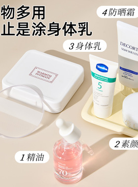 【涂身体乳不脏手神器】超大硅胶涂抹素颜霜粉扑气垫不吃乳液手套