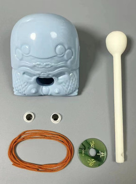 上班族办公室桌面树脂小木鱼解压神器静心敲打摆件非实木