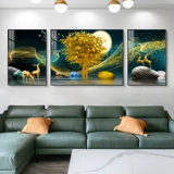 5D Diamond Painting 2023 Full Diamond New Sanlian Fatched Deer Living Room Crystal Point Cross Stick Cross Stroke