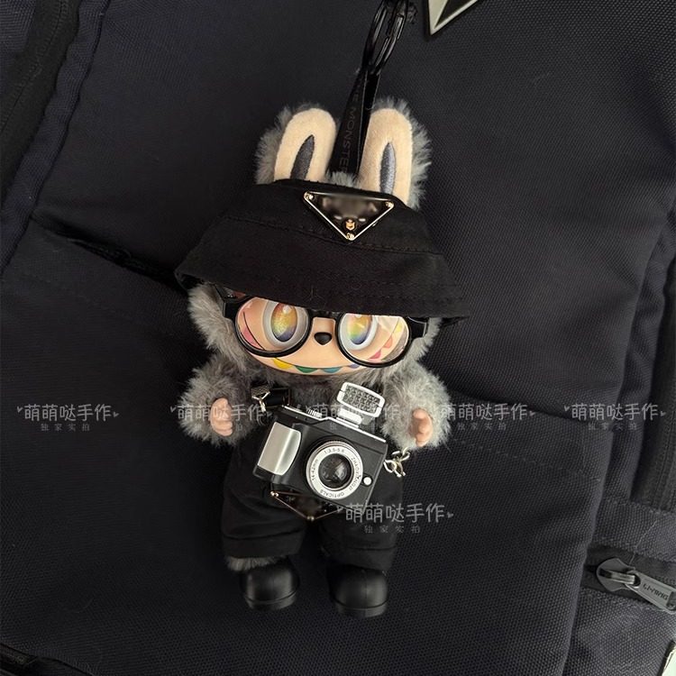 3.0前方高能拉布布娃衣套装平静绿色搪胶labubu潮牌背带裤本我衣,淘宝优惠券,粉丝福利购,淘宝优惠卷