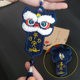 ຊ້າງປຸກ pendant embroidery diy ສັນຕິພາບ charm