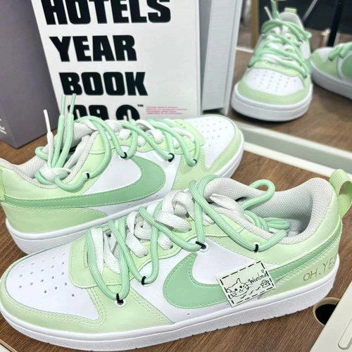 【定制球鞋】Nike Court Borough 薄荷夏日 BQ5448-100 - 图0