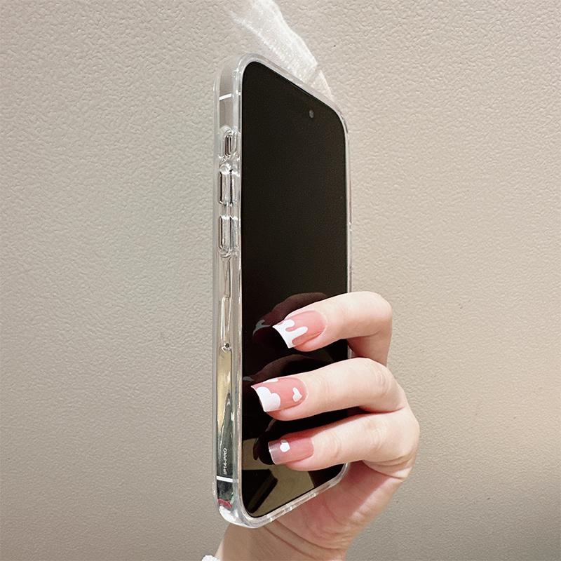 Happy史迪仔适用苹果16promax手机壳iPhone15透明14plus硬壳13保护套12mini创意11Pro卡通Xs软边防摔XR可爱