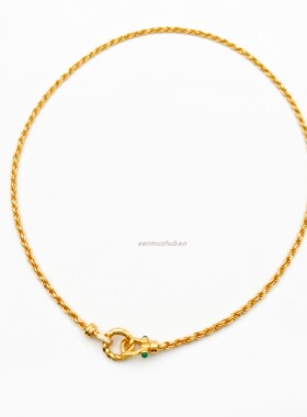 马蹄扣编织麻花项链手链万能扣