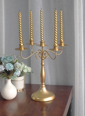 跨境热卖美式铁艺防锈烛台