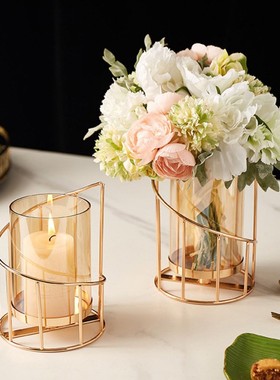 北欧浪漫烛台摆件客厅餐桌