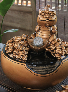 汉韵堂装饰桌面流水摆件