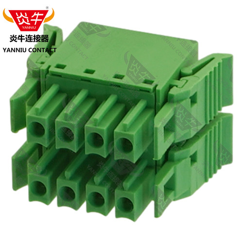 YN15EDGKNHCG/KF2EDGKNHG/FMCD1.5-ST双层插拔式3.5mmPCB接线端子 - 图2