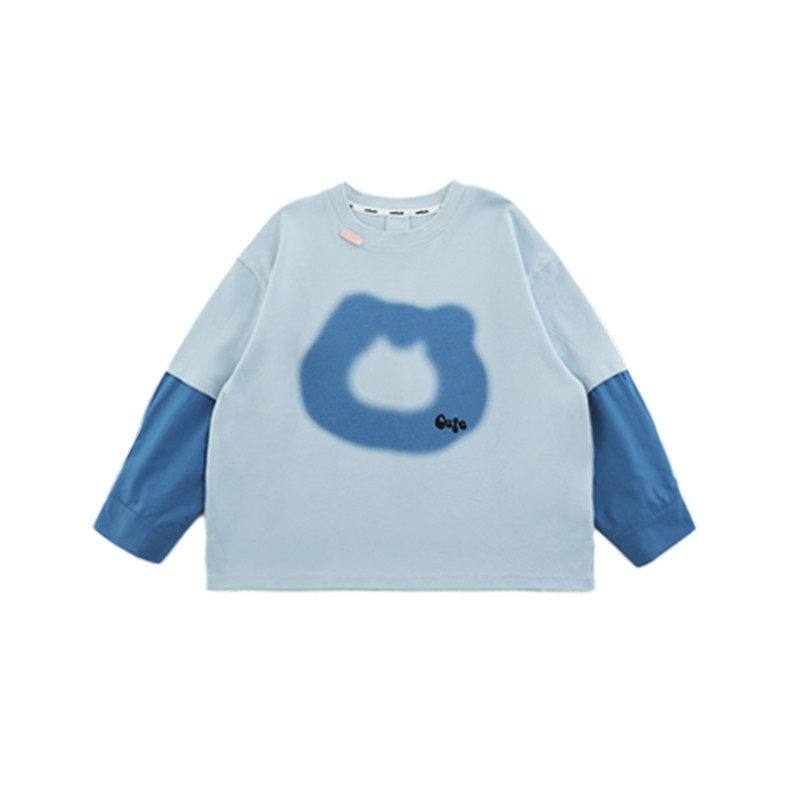 oddtails男童纯棉长袖t恤2025春季新款男大童打底衫儿童春装上衣,淘宝优惠券,粉丝福利购,淘宝优惠卷