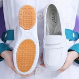 Кушон, униформа медсестры, белая высокая дышащая нескользящая дезодорированная комфортная летняя обувь на платформе, мягкая подошва, против усталых ног