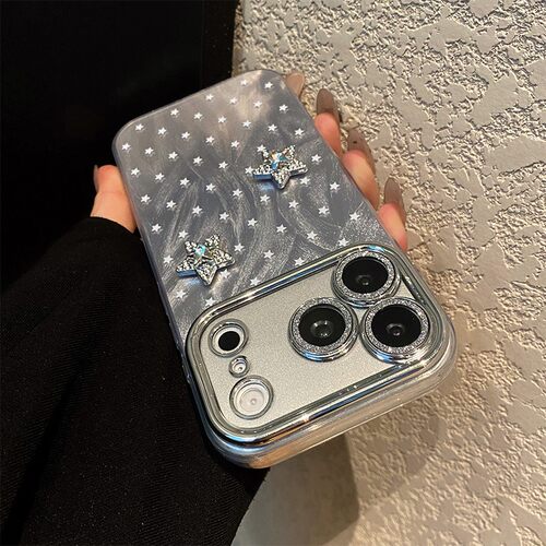 ins风满屏星星适用oppoa6max手机壳a6gt银色a6i钻石a5pro五角星a3x带a2m挂链a53s立体a32a72羽纱a97a58硅胶女 - 图3