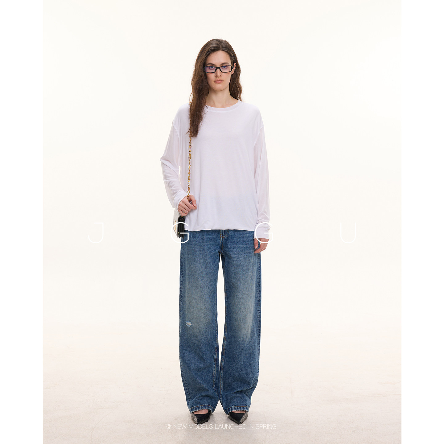 晶咕黑标JGGU 【封神修腿裤】重磅复古水洗破洞弯刀直筒牛仔裤女,淘宝优惠券,粉丝福利购,淘宝优惠卷