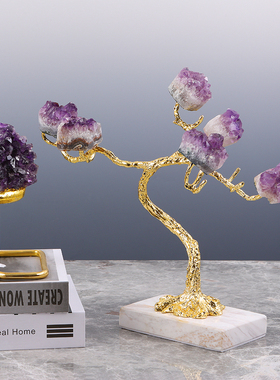 树木新中式风样板房间软装饰品