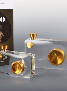 轻奢风卧室书房水晶创意软装饰品