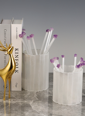 简约创意天然水晶花瓶家居摆件