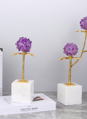 天然植物新中式风书房软装饰品