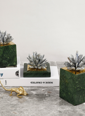 简约创意水晶花家居摆设软装饰品