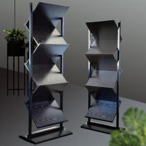 Information shelf Multi-story magazine shelf Newspaper Sales Department Orion Tutu Shelf Vertical 4S Shop Brochure Shelf