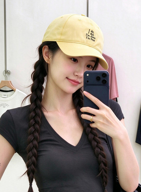 韩系ins显白宽檐棒球帽女