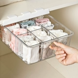 Прозрачная коробка для хранения нижнего белья положите внутренние колготки бюстгальтеры, аккуратная коробка -ящик для ящика дома артефакт Градиент