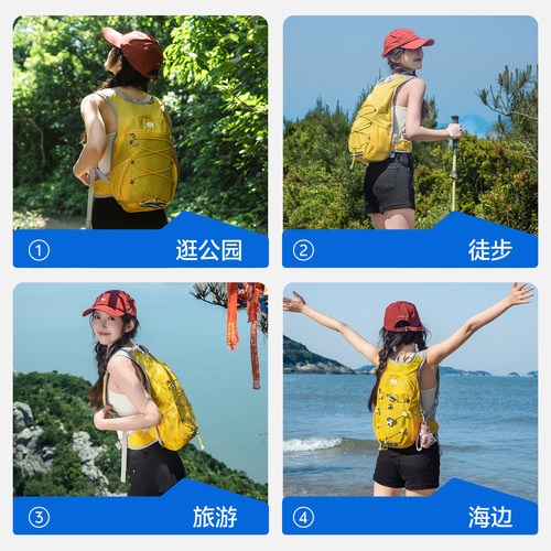 探险者户外骑行徒步登山包女轻量化爬山装备运动旅游轻便双肩背包 - 图3