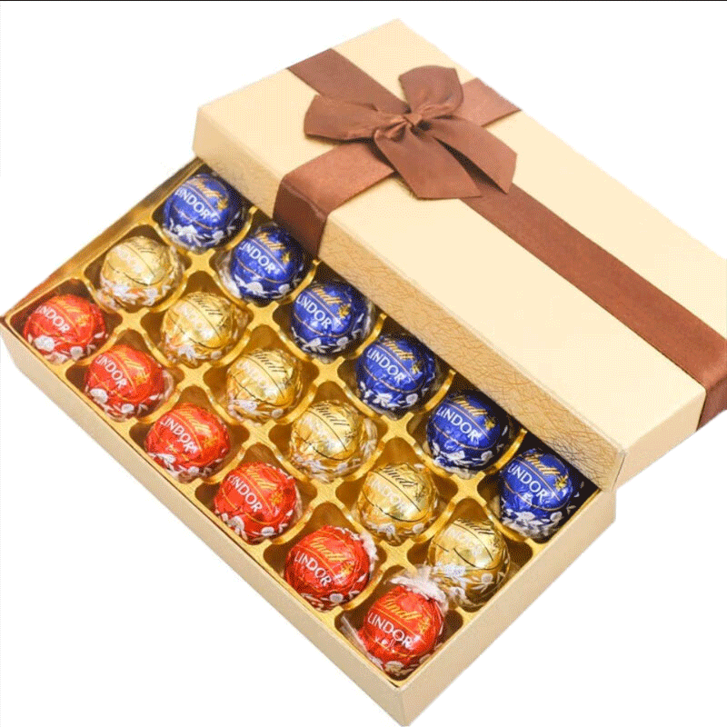 进口 lindt瑞士莲巧克力送礼盒袋Lindor软心球喜糖节日送礼物年货
