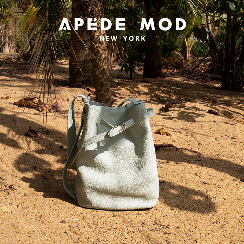 Apede Mod/春夏皮带软花桶包水桶包斜挎单肩包节日礼物