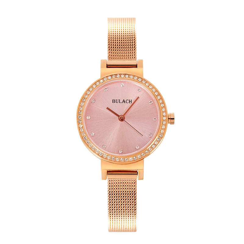 巴拉赫镶钻钢带防水时尚气质石英表 巴拉赫国产腕表