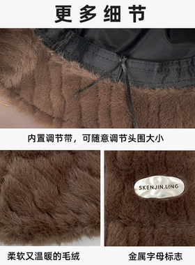 盆帽月子秋冬盆帽保暖防风孕妇帽