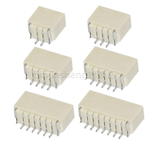 卧贴SH1.0mm间距贴片座子2P 3 4 5 6 8 10 14p母座针座1.0连接器 - 图0