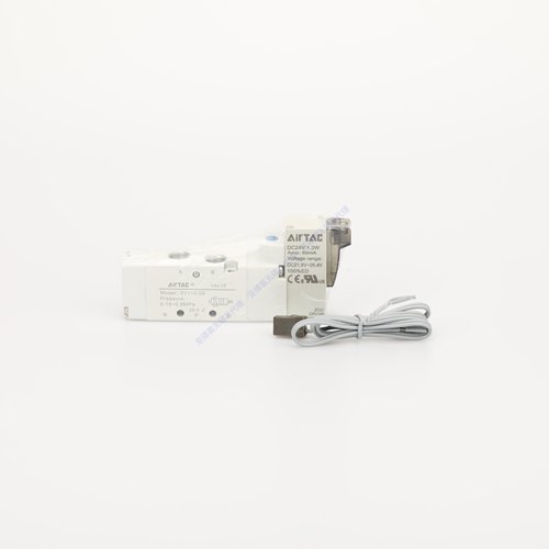 亚德客二位五通电磁阀5V11006B 5V21008B 5V31010-050-200A DC24V - 图1