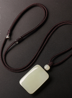 男女和田玉玉石项链玉佩挂件饰品