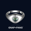1 carat love moissanite hip hop men's tail ring