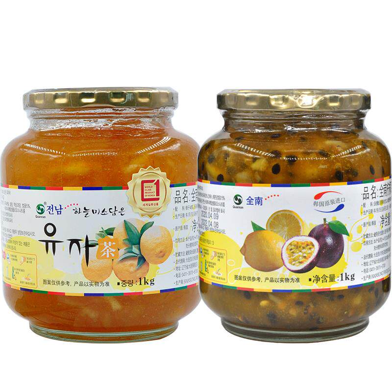 【全南旗舰店】韩国进口罐装柚子茶 齐鲁壮硕蜂蜜果味茶
