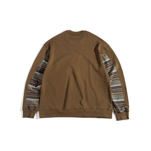 PHANTACi范特西 SERAPE SWEATSHIRT 23秋冬男士七彩布花条纹卫衣 - 图1