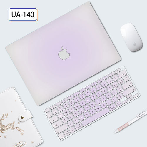 渐变色苹果macbookair电脑保护壳适用13.3寸笔记本2025款简约磨砂pro16外壳macbookair13.6M3透明外壳M4配件 - 图1