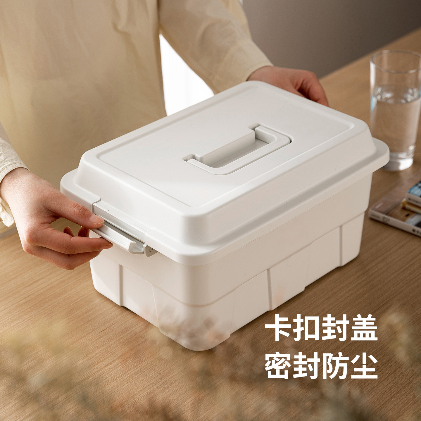 霜山杂物收纳盒猫狗罐头零食玩具带盖储物盒手提便携宠物用品整理,淘宝优惠券,粉丝福利购,淘宝优惠卷