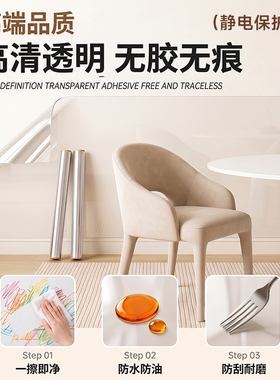乳胶漆墙面静电保护膜透明不伤白墙透明强力吸附墙壁柜子防脏贴膜