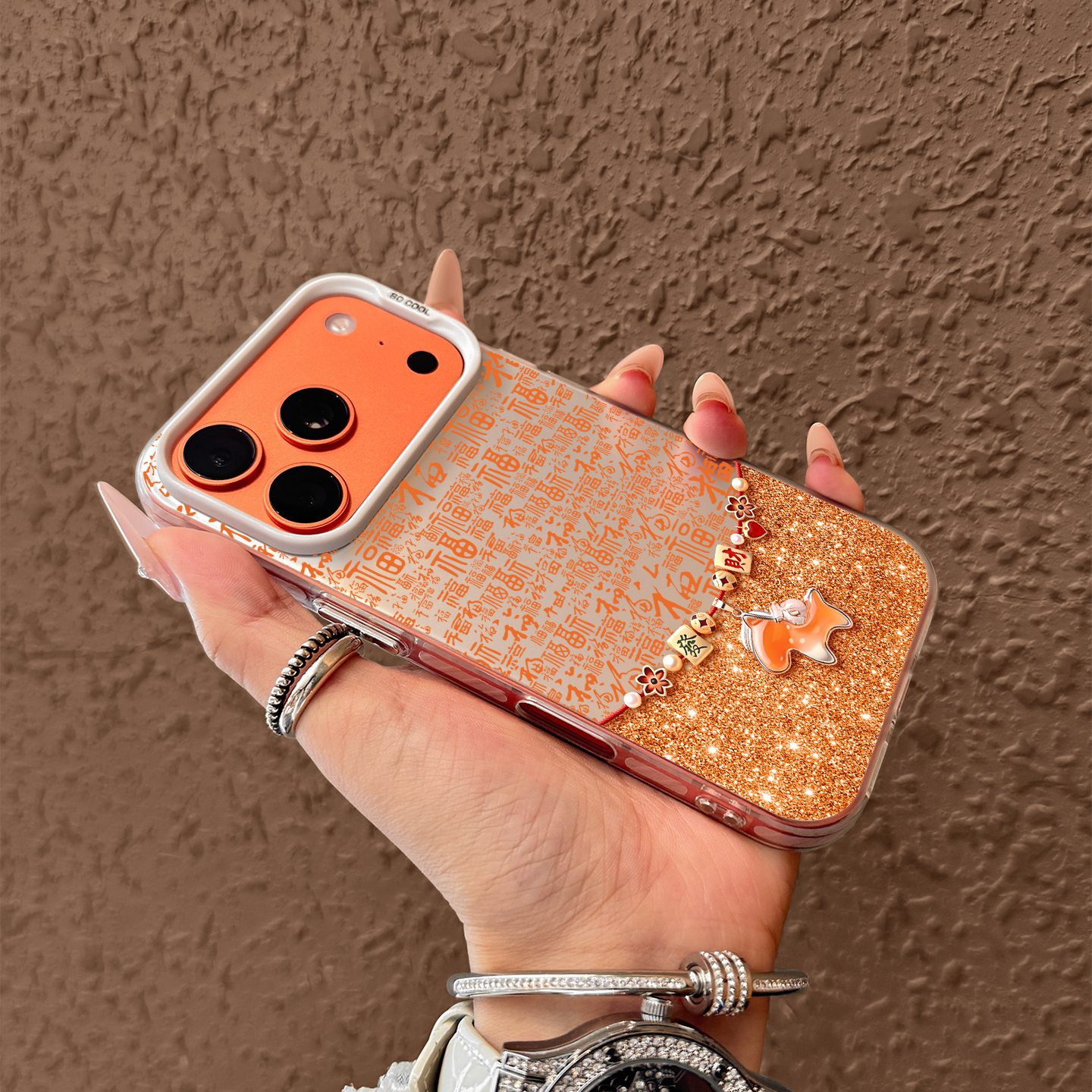 适用苹果17promax手机壳新款iphone17pro马年百福水晶17磨砂16硅胶15全包防摔14可爱pm小众13女款12高级感ip,淘宝优惠券,粉丝福利购,淘宝优惠卷