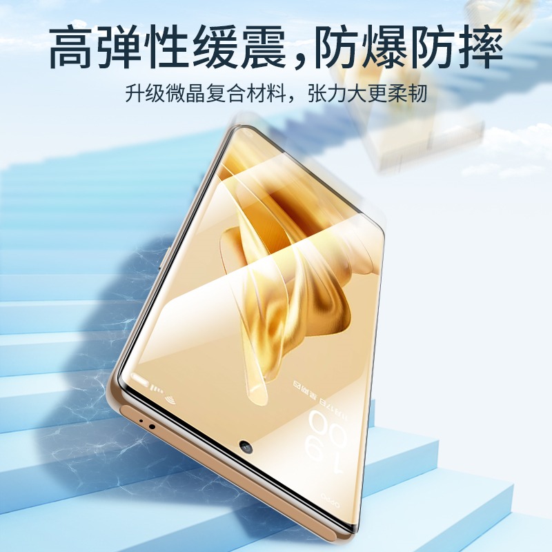 适用opporeno9钢化膜reno7手机膜reno6pro新款8por+全屏10覆盖5g防窥膜reno7se曲屏5k陶瓷4全胶3保护0pp0贴十 - 图1