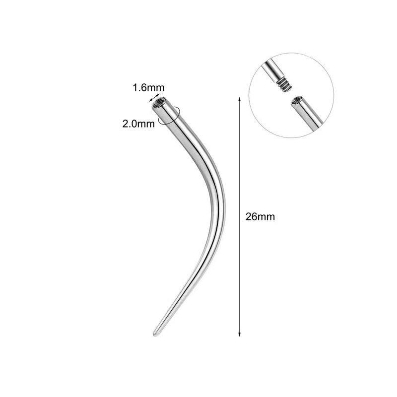 唇钉引导杆不锈钢内外牙螺纹穿孔牵引针脐钉耳钉饰品接引穿刺工具,淘宝优惠券,粉丝福利购,淘宝优惠卷