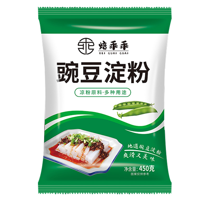 纯正豌豆粉凉粉专用粉四川正宗刮刀淀粉碗豆粉凉皮自制家用原料白-图3