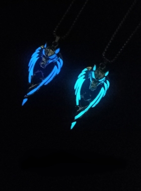 复古街头项链男酷潮夜光