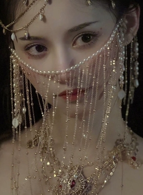 面帘古风遮脸汉服遮面纱