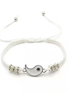 白菩提黑檀木佛珠手串混元珠道家念珠阴阳太极八卦手链男女