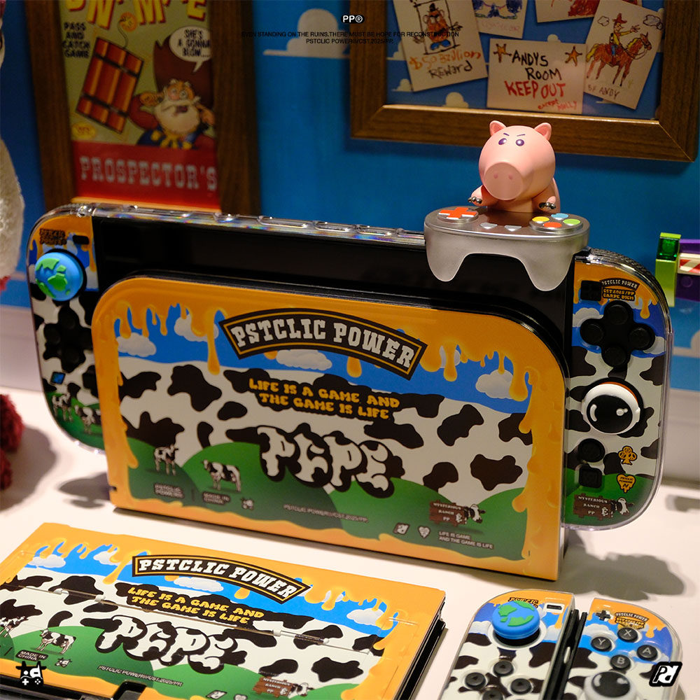 原创任天堂switch2保护套潮牌奶牛switcholed保护壳NS硬壳软手柄,淘宝优惠券,粉丝福利购,淘宝优惠卷