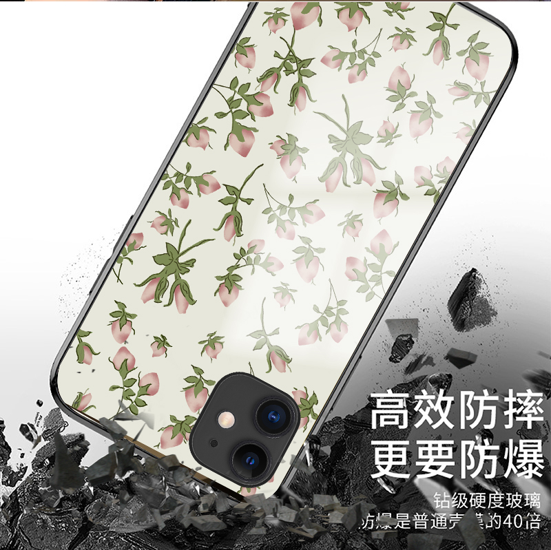 rose朴彩英同款blackpink手机壳iPhone13promax苹果12pro粉色14碎花11华为nova10适用x小米mate40套opporeno7-图1