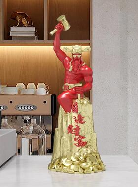 造富财神爷新中式桌面小摆件前台收银台办公室开业送礼创意装饰品