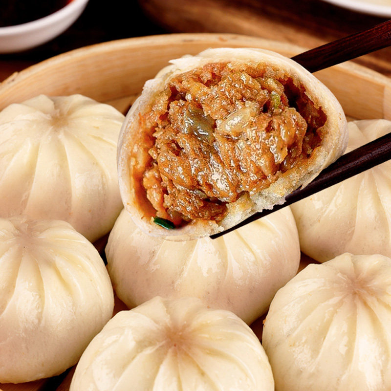 小笼包沙县小吃发面速冻包子早餐肉包子面点鲜肉半成品家商用食品