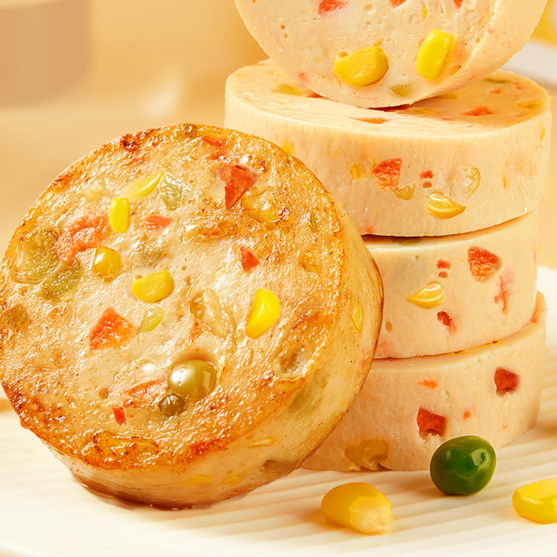 鸡胸肉饼健身代餐即食低脂肪蔬菜 七街八巷易帮鸡胸